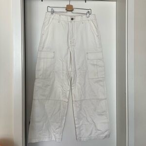 White cargo pants